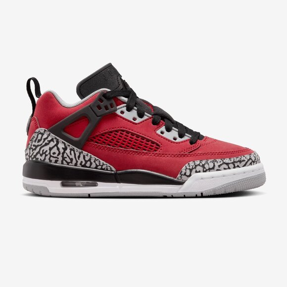 🔥 Jordan Spizike Low Kids Shoes | Sz 7Y | Black/Red/Gray 🔥 - Picture 1 of 12